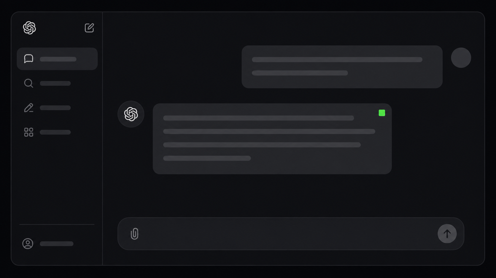 ASURIQ badge on a ChatGPT-like interface